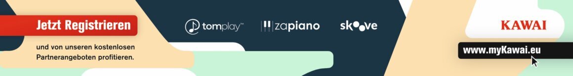 Registrieren Sie ihr neues KAWAI-Piano und profitieren Sie von den tollen Angeboten.
