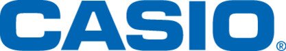 Casio Logo Klavierbau Kalscheuer Casio Logo in blau.