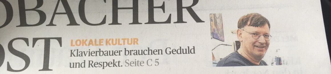 Titelseite RP MG 2019 Klavierbauer brauchen Geduld
