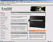 Screenshot klavierbau-kalscheuer.de 2002 Handwerk.de Webseitenbesprechung
